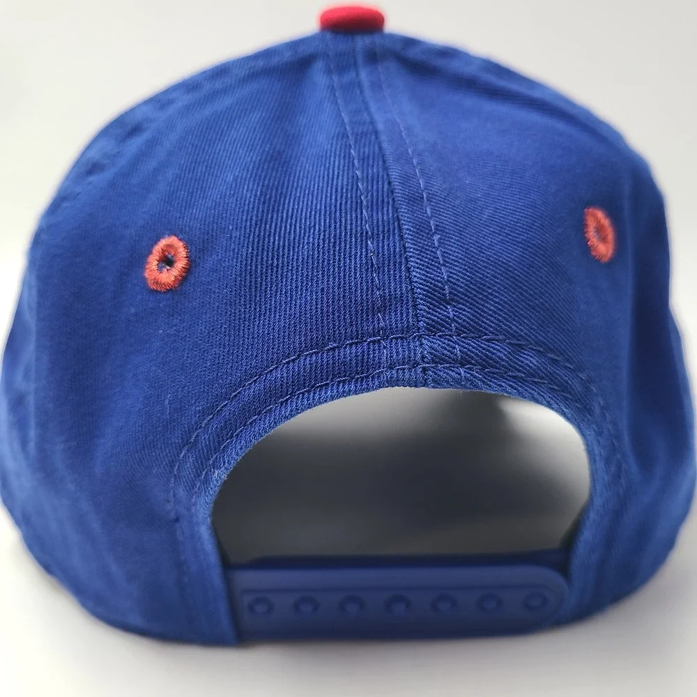 Youth Chicago Cubs Hat Snapback New Era 9Forty Blue Red MLB Fireworks M-Crown